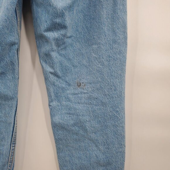 Zara High Waisted Distressed Jeans Denim Pants Women Size US 2 Raw Hem Cotton - Picture 6 of 14